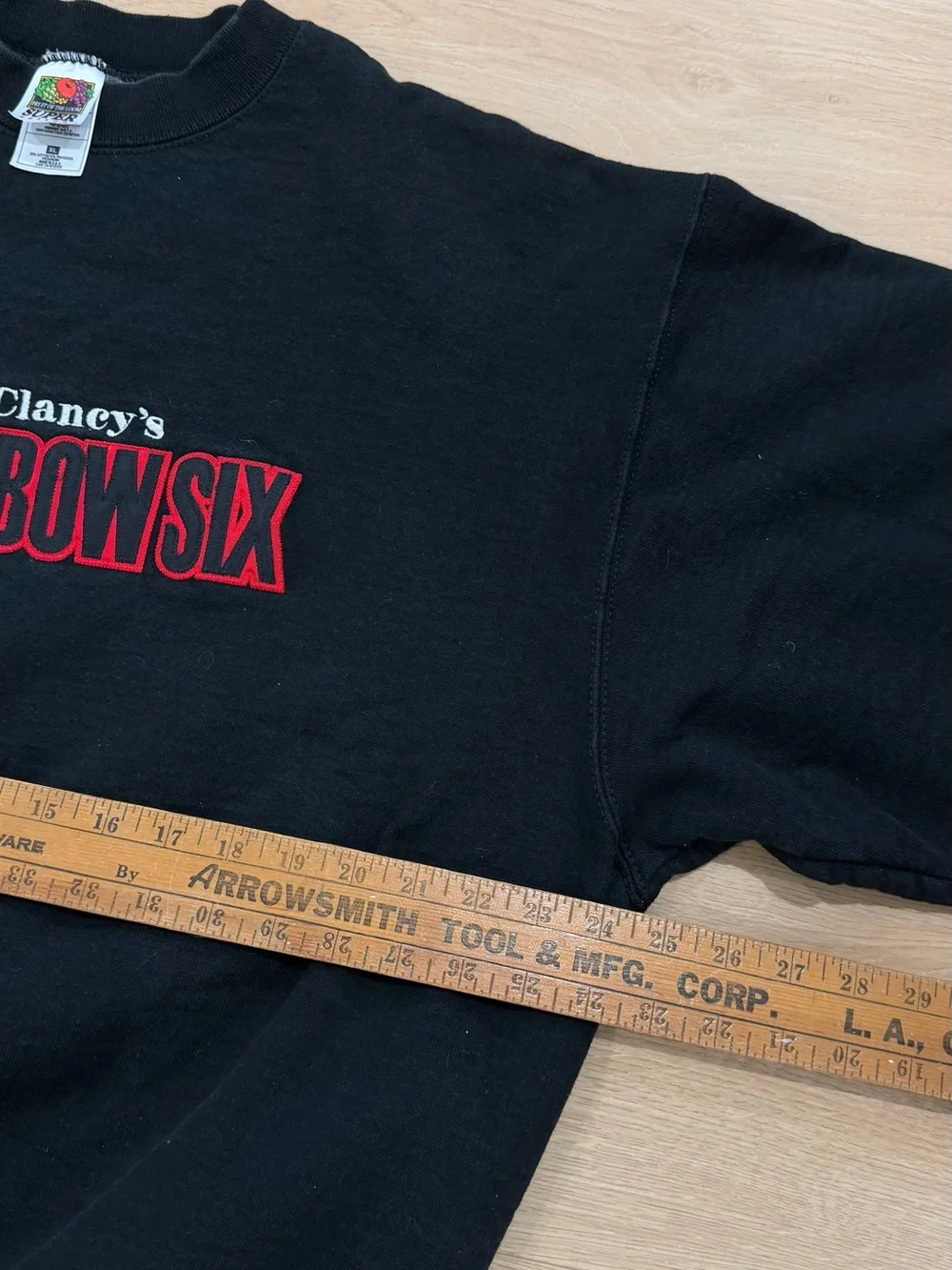 RARE Vintage 90s Tom Clancy's RAINBOW SIX Videogame Promo Crewneck Sweater Sz XL